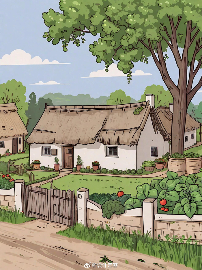 治愈感的农村小院,那时的人们最大的追求就是吃饱饭