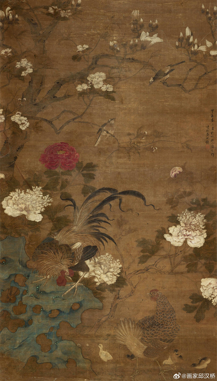 古代画家笔下的玉兰花