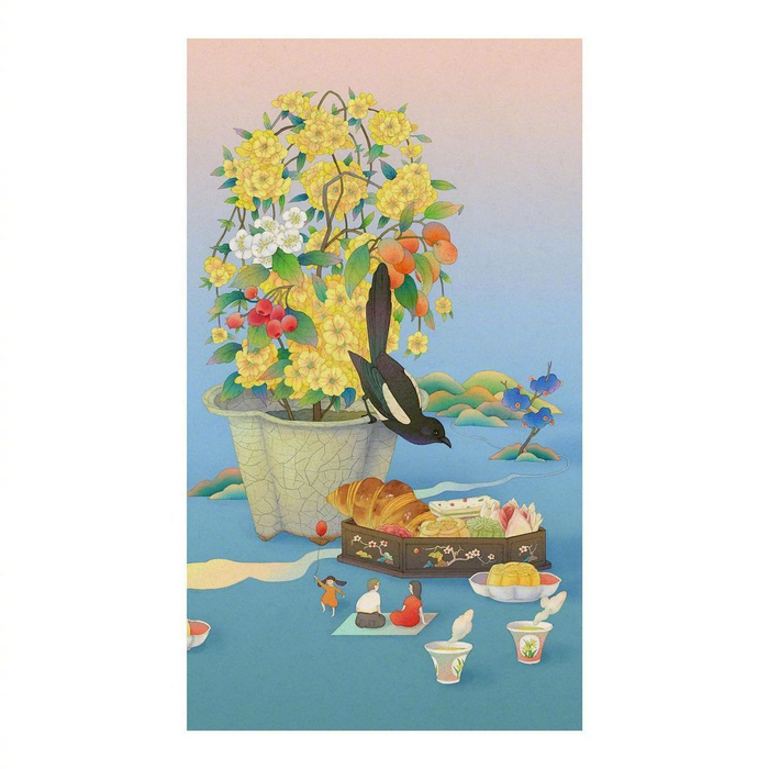 分享一组关于动植物插画作品,看起来很治愈! :whooli.chen