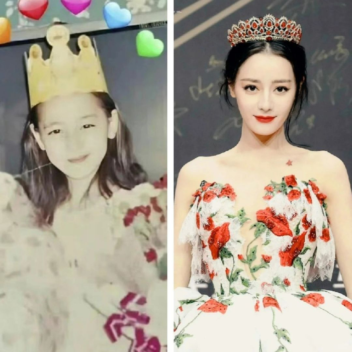 小时候的迪丽热巴 也太可爱啦……__财经头条