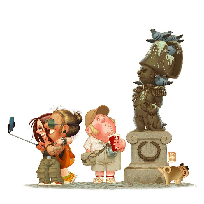 插画大师 denis zilber 绘画作品展示