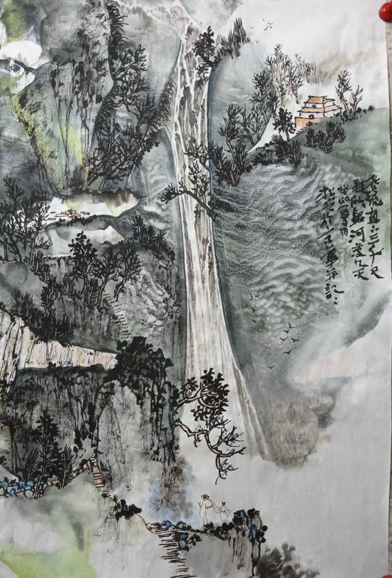 国宝级画家杨松兴的泼彩艺术|杨松兴|画家|山水画_新浪新闻