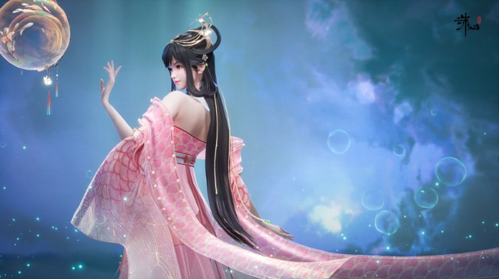 50位美女陪修仙,诛仙世界玩家吃这么好?