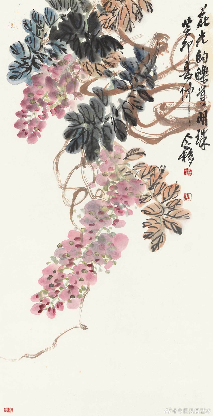 王个簃花鸟画