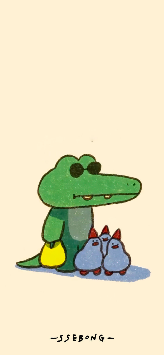 这组插画很可爱插画师ssebongkim