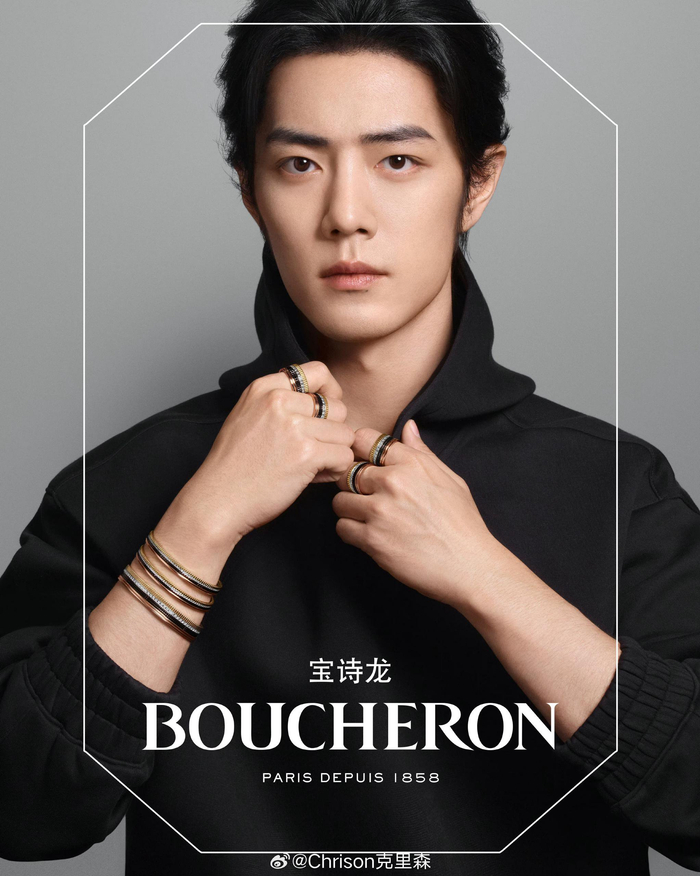 肖战boucheronzenith┊今日两大奢牌相继释出的珠宝和腕表大片