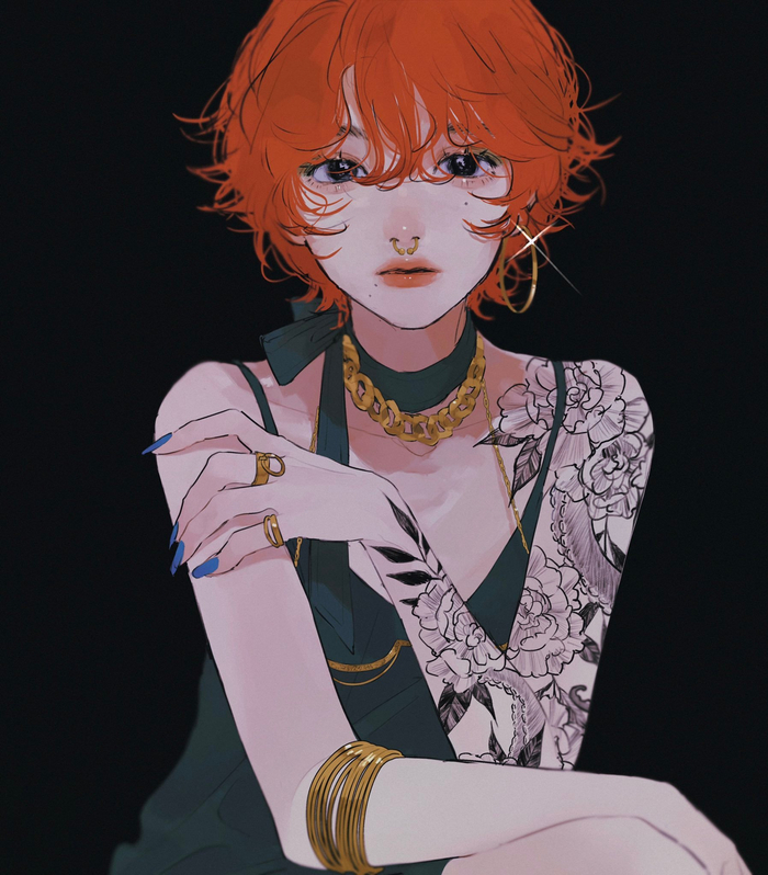 很有风格的时尚少女插画instamimoon02