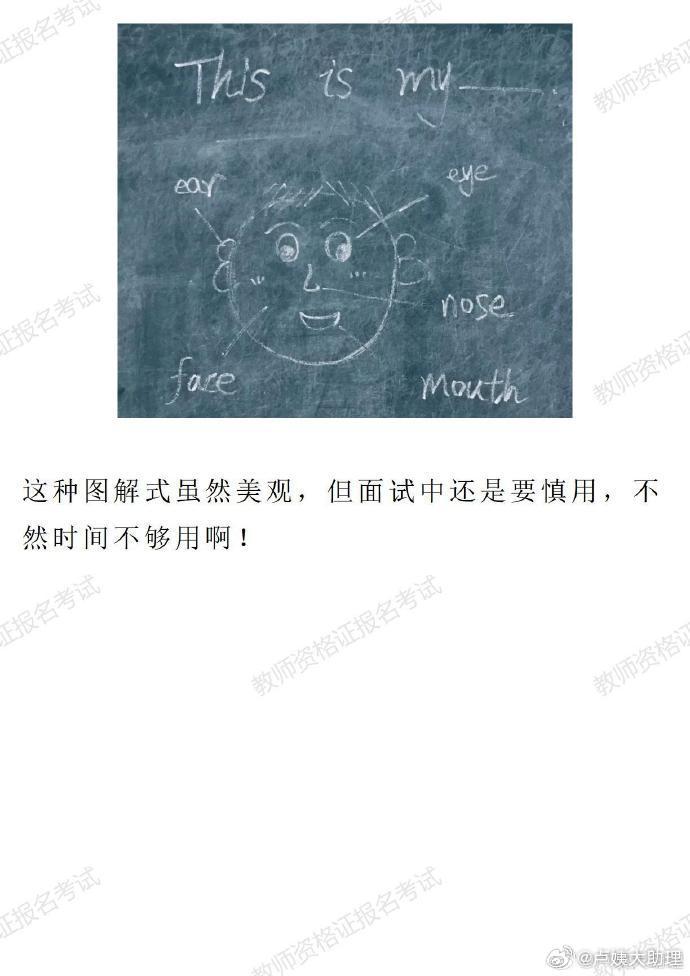 試講中板書也是重要的一個加分項好的板書展示出老師的教學思路