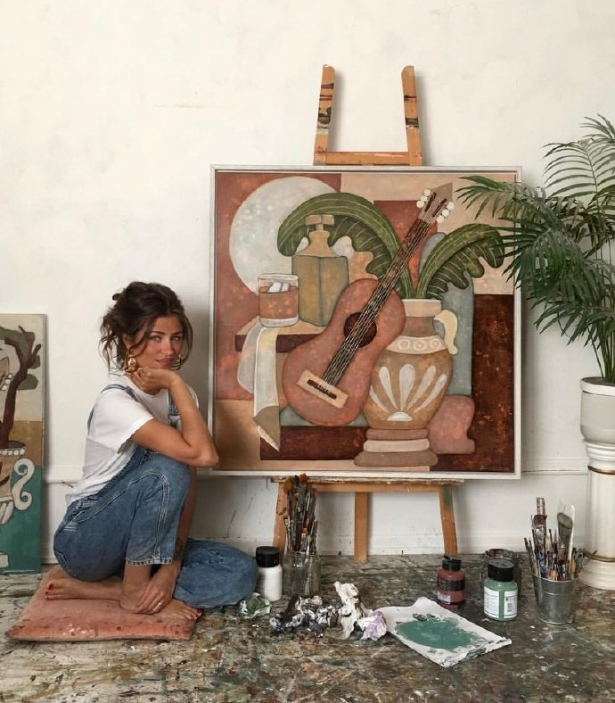 丹麦画家时尚博主慵懒随性拉美风情穿搭