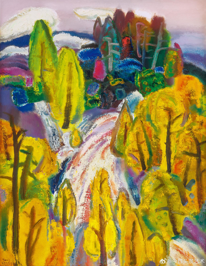 画家陈钧德风景油画