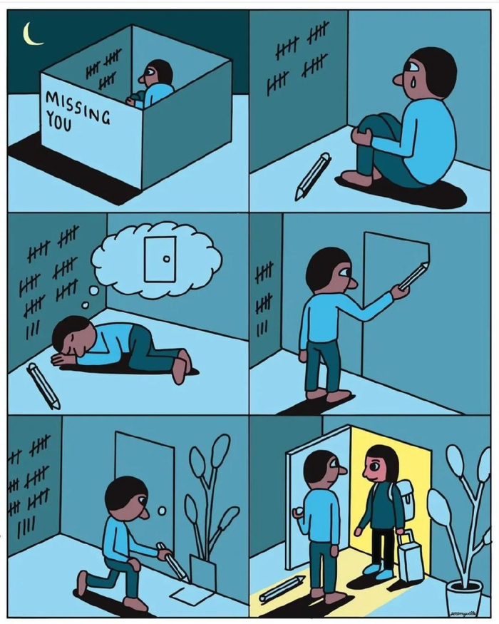 14组创意漫画,充满爱意和诗意,总有一幅温暖你