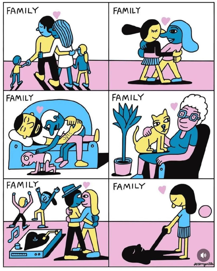 14组创意漫画,充满爱意和诗意,总有一幅温暖你