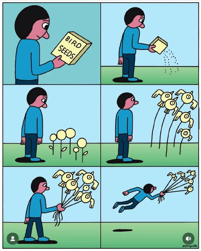 14组创意漫画,充满爱意和诗意,总有一幅温暖你