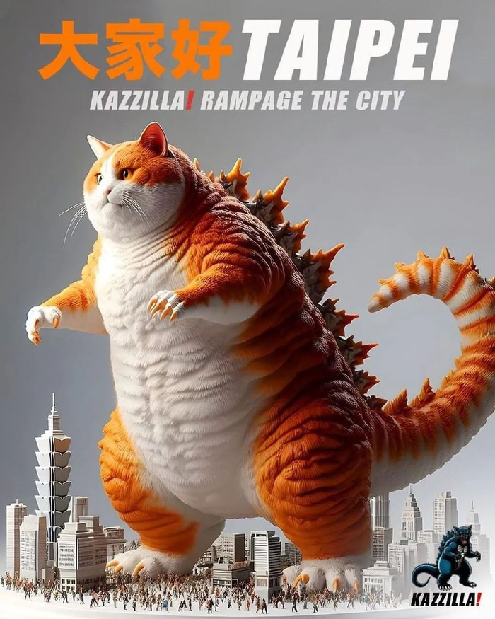 肥猫版哥斯拉,让喜欢猫和喜欢哥斯拉的人,都沉默了