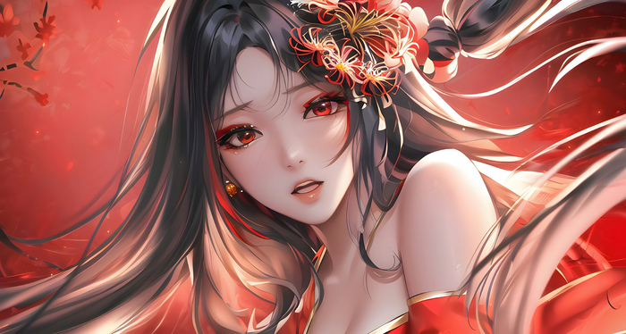 4k国风红色古风壁纸手机电脑高清壁纸 图集动漫二次元|二次元|手机