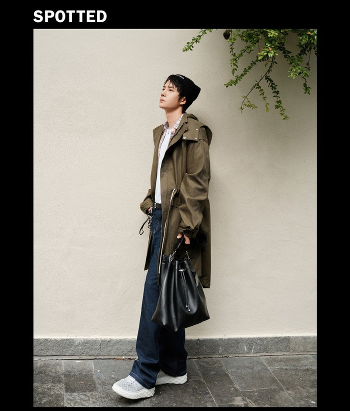 王一博风衣叠穿真的好帅啊