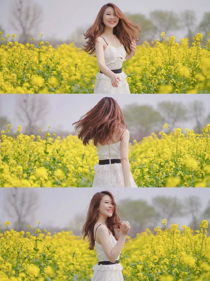 春天油菜花拍照,9个拍照姿势技巧,照片好看又有氛围感