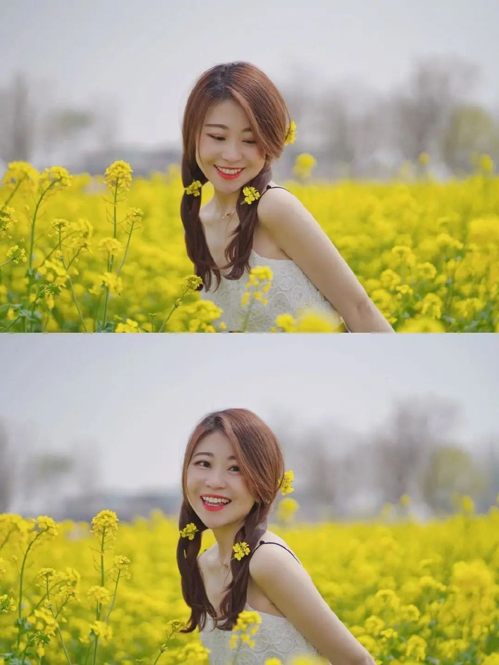 春天油菜花拍照,9个拍照姿势技巧,照片好看又有氛围感