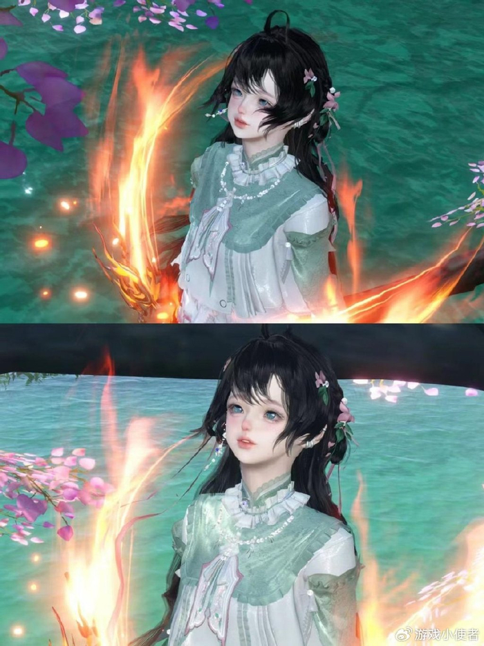 翘起来的可爱呆毛让玩家很是心动|发型|逆水寒_新浪新闻