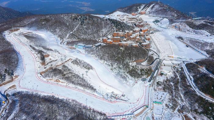 云上草原雪场图片