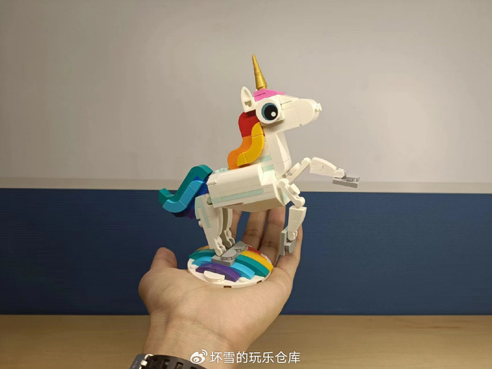 一盒价钱三种体验,试玩乐高31140:神奇独角兽