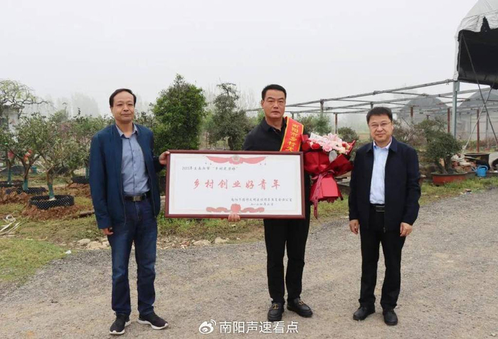 南阳:登门送荣誉 致敬好榜样|光荣榜|荣誉|乡村_新浪新闻