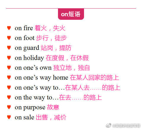 英语常用介词汇总