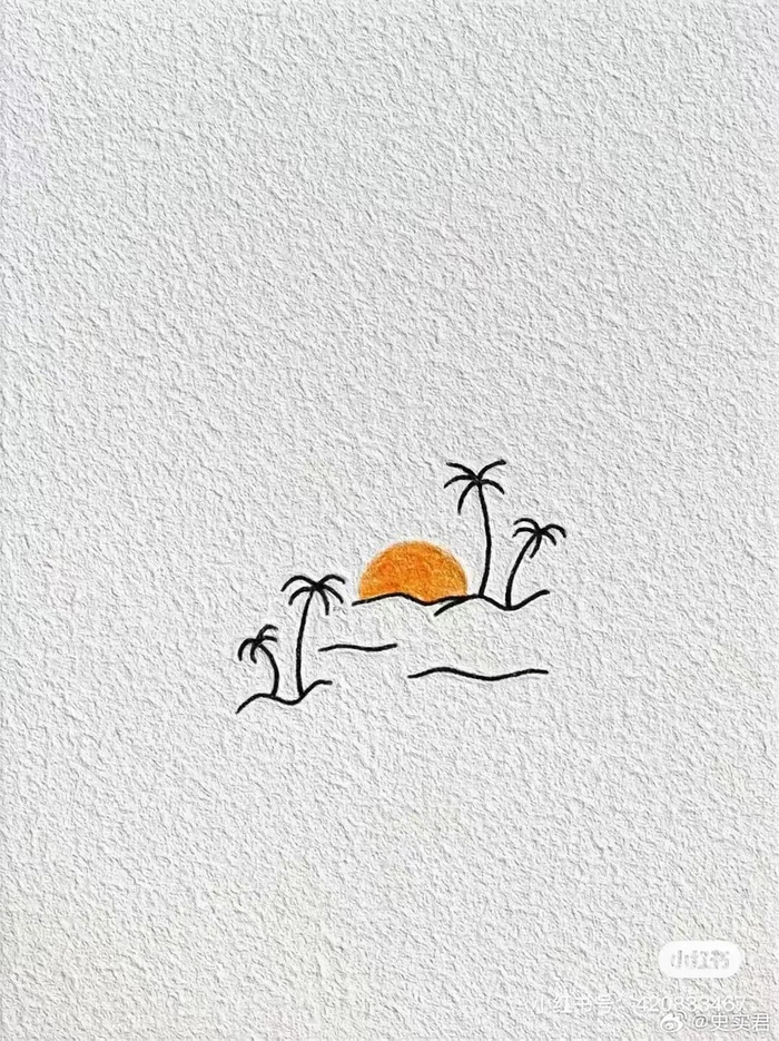 有功力的简笔画!看似简单,则构图巧妙!__财经头条