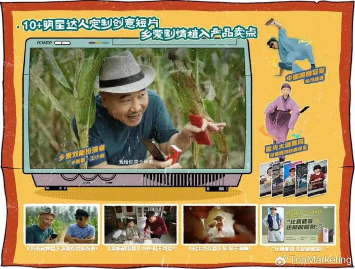 的#一年一度能耐大赛,邀请刘能拍摄了一部与产品卖点相符的创意广告片