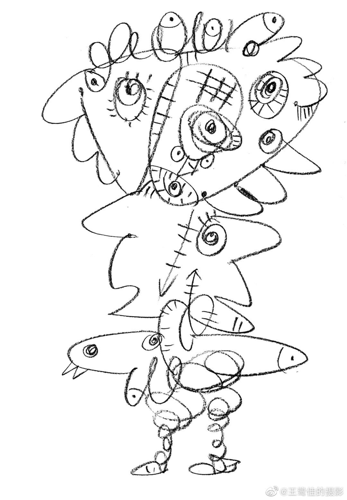 王鹭佳的铅笔画印象意象心象抽象画象