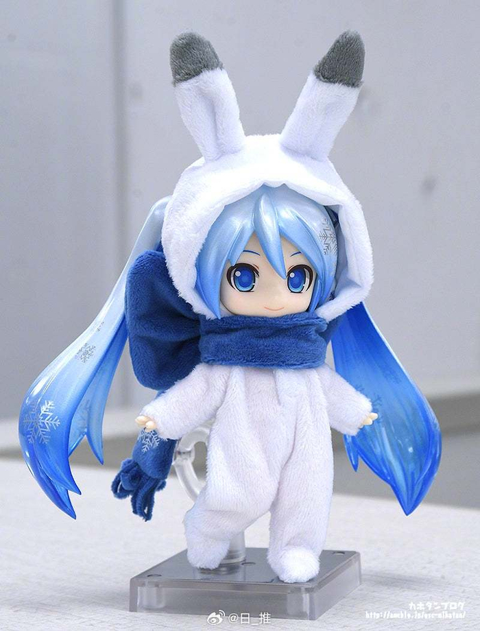 gsc雪初音粘土人doll再贩布偶睡衣雪音兔4月2日开订