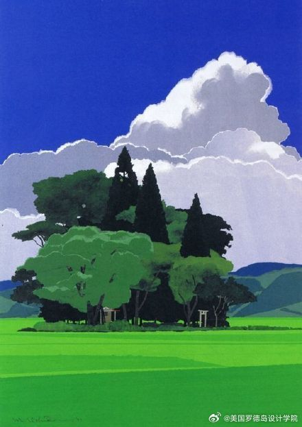 日本艺术家内田正泰(uchida masayasu) 的一组水彩风景画,安静有治愈