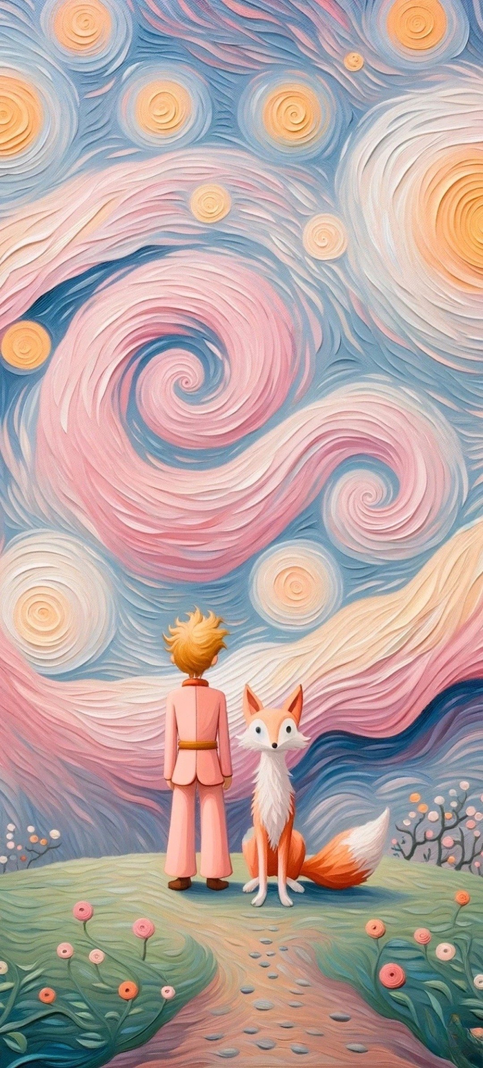 小王子手绘风壁纸