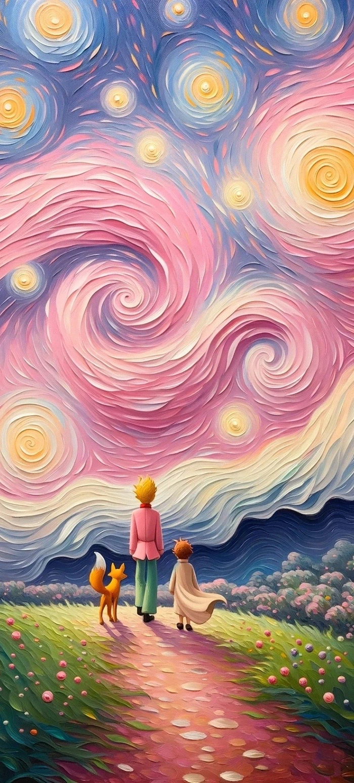 小王子手绘风壁纸