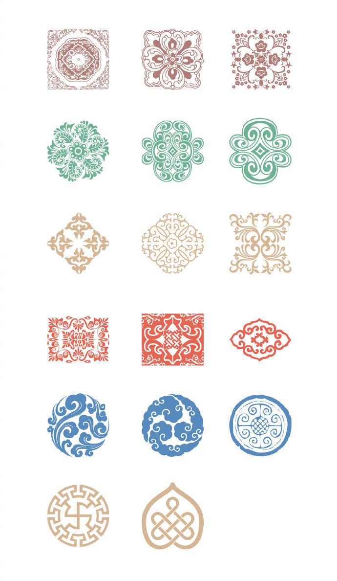 中式传统纹样图案