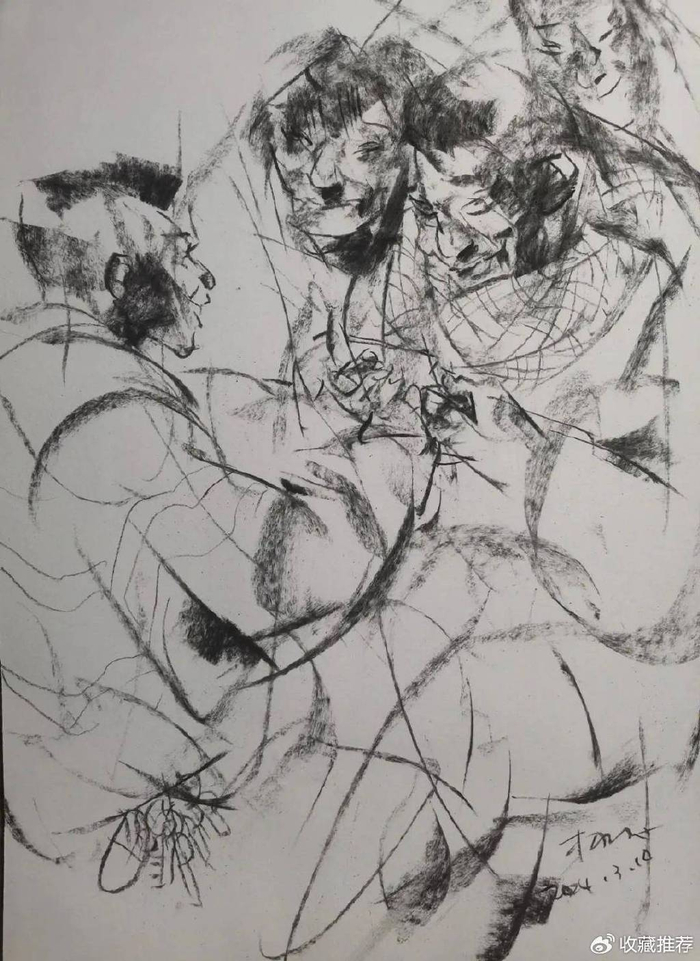 杨学军教授素描作品赏析(三)|烟火|记忆|杨学军_新浪新闻