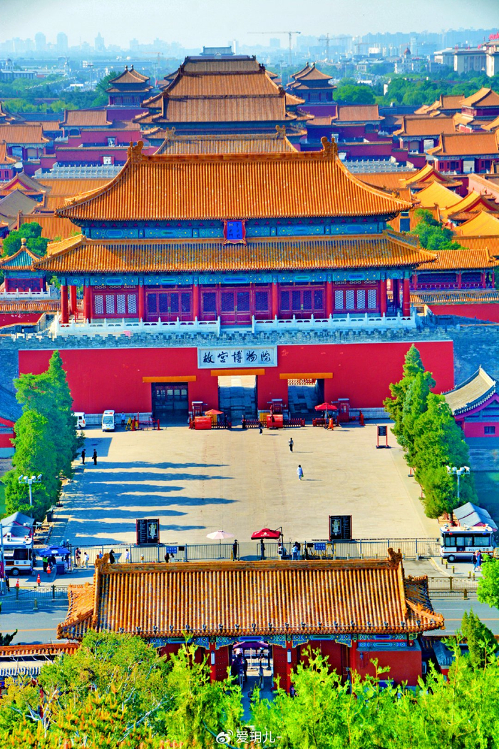 景山公园俯瞰故宫博物院,原创拍摄