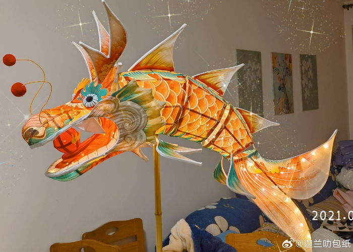 鳌鱼灯,完工. 67这辈子最难手工记录刷新(25 ˙o˙)27