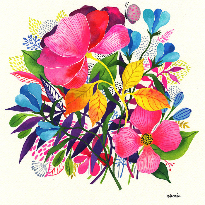 来自插画师helendardik绘画作品