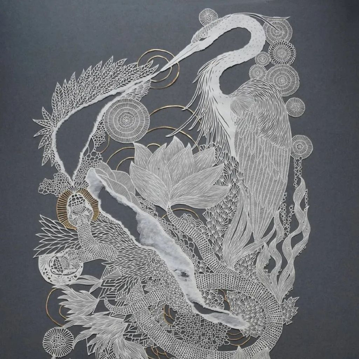 她的剪纸复杂到了极致,细致如发丝,看得人大气都不敢喘|剪纸|皮帕