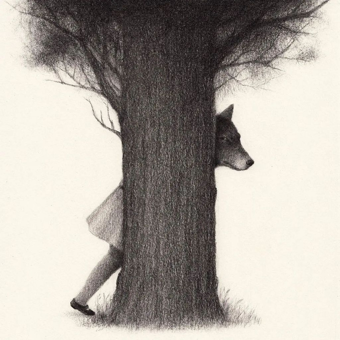 一根笔一幅画,16幅超现实主义素描画作,诡异中富含深意|阿尔瓦雷斯