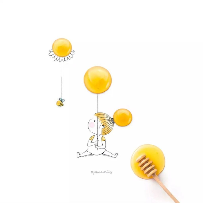 这些具有3d效果的可爱插画,让人们嘴角情不自禁的上扬起来,在欣赏这些