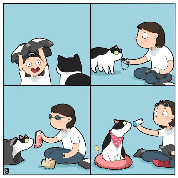 过于真实了,30幅关于养猫的漫画,让人狠狠共鸣了|猫|漫画|宠物_新浪