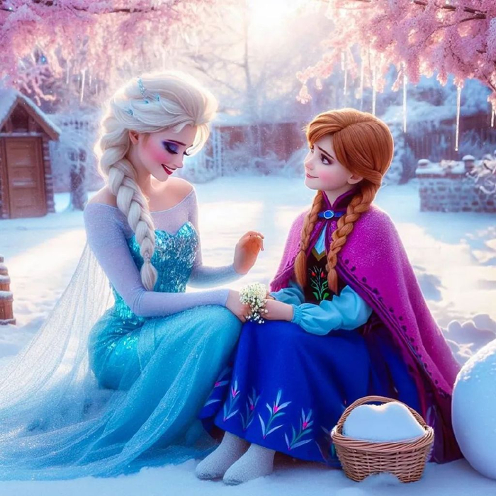 人工智能绘画与迪斯尼公主结合美得让人直流口水