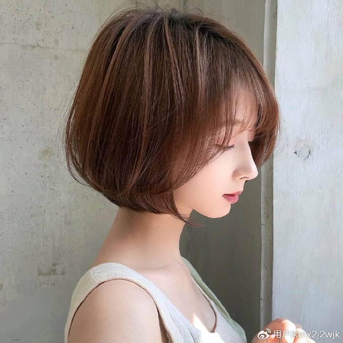最具人气的女士短发:蓬松瘦脸,层次感满满,剪完显小10岁|层次感|短发