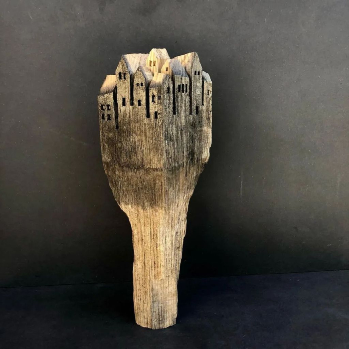 一块烂木头,把艺术性拉满,看懂你一定会爱上它|木雕|汉斯|老家_新浪