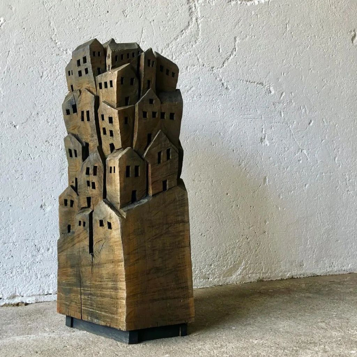 一块烂木头,把艺术性拉满,看懂你一定会爱上它|木雕|汉斯|老家_新浪