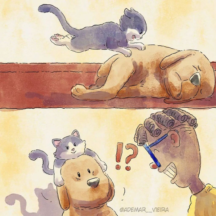 7组关于宠物的漫画,扫除内心阴霾,看完让你心里暖暖的