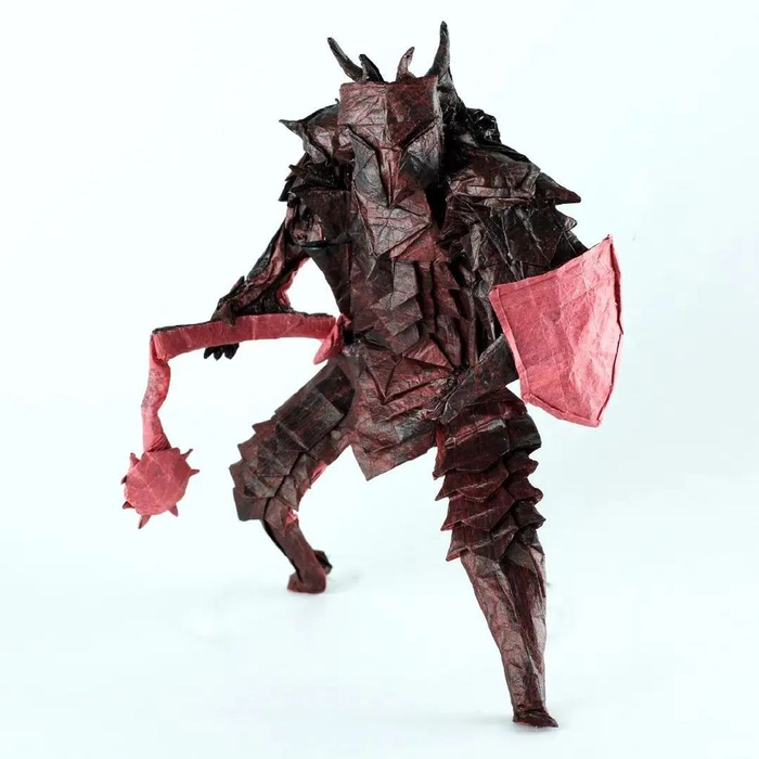 一张纸,不裁也不剪,折出逼真的关羽和兵马俑|折纸|克里斯|纸张_新浪