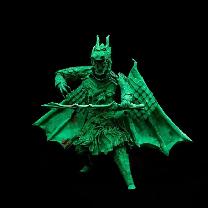 一张纸,不裁也不剪,折出逼真的关羽和兵马俑|折纸|克里斯|纸张_新浪